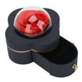 thumbnail image 2 of Drawer Jewelry Box, Multifunctional Delicate Unique Shaped Jewelry Box Organizer Flocking Lining  For Home For Rings Navy Blue, 2 of 8