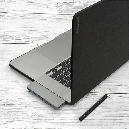Hyper - DUO 7-Port USB-C Hub - USB-C Docking Station for Apple MacBook Pro and Air - Silver