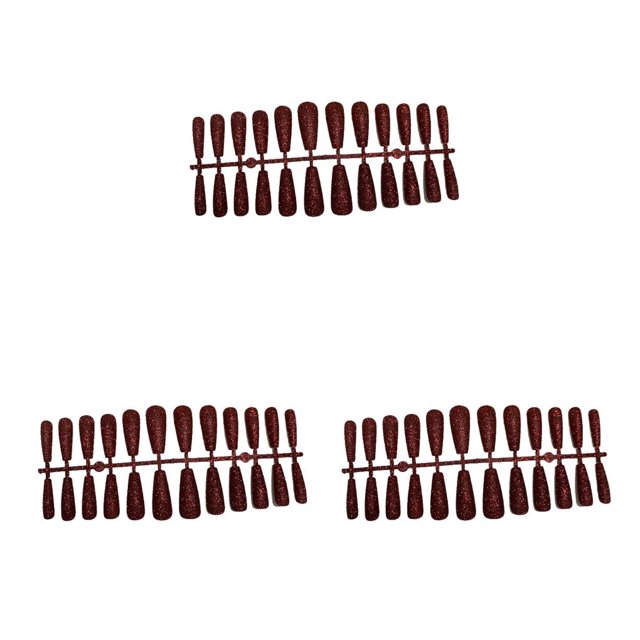 Jumpingount 24 Uds. De polvo brillante para uñas postizas, parche para uñas en forma de T, puntas para uñas artificiales, suministros DIY, herramienta de Type1 NO1 Jumpingount CBP449632