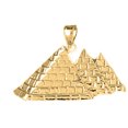 thumbnail image 1 of 18K Yellow Gold Pyramid Pendant - 20 mm, 1 of 3