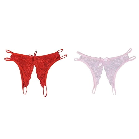 (2-Pack) 2025 New Womens Underwear Seamless Bikini Cotton Briefs Women Lace Underwear Half Back Women Panties Plus Size Boxes Covering Panties