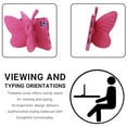 thumbnail image 2 of iPad 10th Generation Case for Kids, iPad 10th Gen 10.9 2022 Butterfly Case with Kickstand Light EVA Full Body Drop Protective Rugged Shockproof Child Proof iPad 10th Gen Kids Case,Rose, 2 of 5