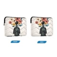 thumbnail image 7 of FORMRS 15-15.6 inch Laptop Sleeve Case Soft Carrying Quilted Computer Bag Cover, Black Flowers, 7 of 7