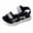 Blue, variant on Conairie Sandals For Girls Open Toe Adjustable Hook And Loop Water Sandals Kids Lightweight Casual Sports Sandals Blue 3-3.5 Y