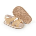 thumbnail image 5 of Nmnitkp Baby Sandals Infant Baby Girls Summer Sandals with Flower Bowknot Soft Sole Newborn First Walker Crib Dress Shoes & Anti-Slip Design Sandals, 5 of 9