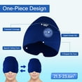 thumbnail image 4 of Headache Relief Hat, Ice Cap for Migraines Tension Sinus Headache Relief, Snugly Fit for Head Ice Pack Cap with Gel Ice for Headache Migraine Relief, Compressed Therapy Headache Relief Cap, 4 of 7