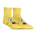 thumbnail image 2 of ODD SOX Novelty Basix Spongebob Athletic Quarter Socks – Licensed Novelty Cushioned Cotton Blend, 2 of 6