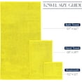 thumbnail image 3 of Elegant Comfort Cotton 6-Piece Towel Set, Includes 2 Washcloths, 2 Hand Towels and 2 Bath Towels, 100% Turkish Cotton - Highly Absorbent and Super Soft Towels for Bathroom, Yellow, 3 of 7