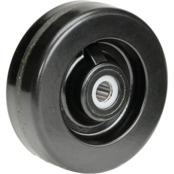 6" x 2" Molded Plastic Wheel, 3/4" Axle, 1/Pk