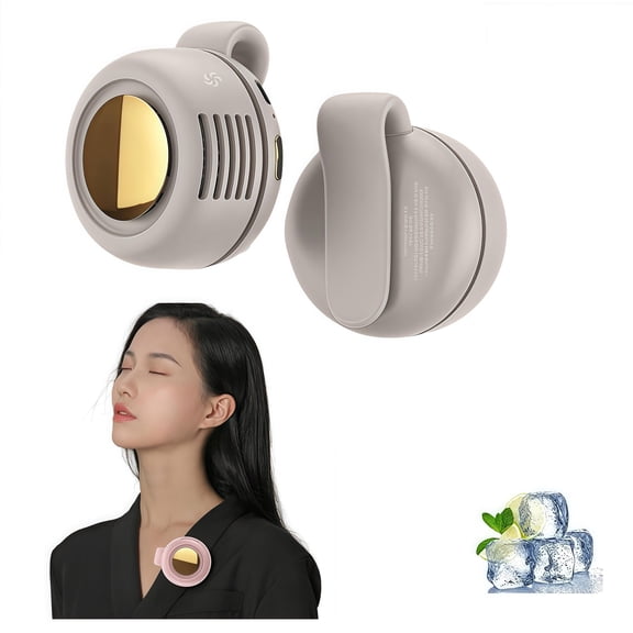 Portable Silent Mini Bladeless Electric Fan, Clip-On Small Fan with 3-Speed, Flexible Clip for Shirt Waist Desk, Outdoor Travel Office