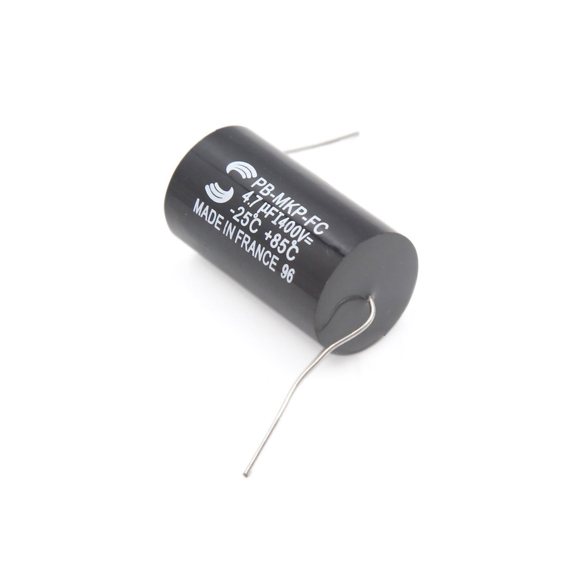 2Pcs 4.7uF 6.3400V 20 x 36mm Black Audio Electrolytic Capacitors for