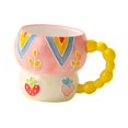 thumbnail image 3 of Taza de café de , taza de cereales para el hogar, cocina, taza de agua, taza de desayuno, taza de para té, chocolate caliente, regalo Fresa, 3 of 9