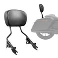 thumbnail image 1 of VEVOR Motorcycle Backrest Sissy Bar for Harley-Davidson Touring Models 2009-2024 16 in, 1 of 9