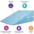 DMI Bed Wedge Pillow and Triangle Wedge with Elevated Incline for Neck