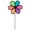 10-inch Neon Fusion, variant on In the Breeze 2736 — 10-inch Neon Fusion Garden Spinner — 6-Petal Flower Wind Spinner 10" W x 21" H