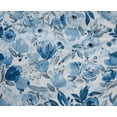 thumbnail image 5 of oneOone Polyester Spandex Teal Blue Fabric Floral Diy Clothing Quilting Fabric Print Fabric By Yard 56 Inch Wide-4F, 5 of 6