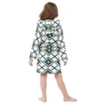 thumbnail image 4 of FORMRS Niños Bathrobe Unisex Hooded Robe Soft Plush Pajamas Sleepwear, Size 10-12T, Gold Geometric Pattern, 4 of 7