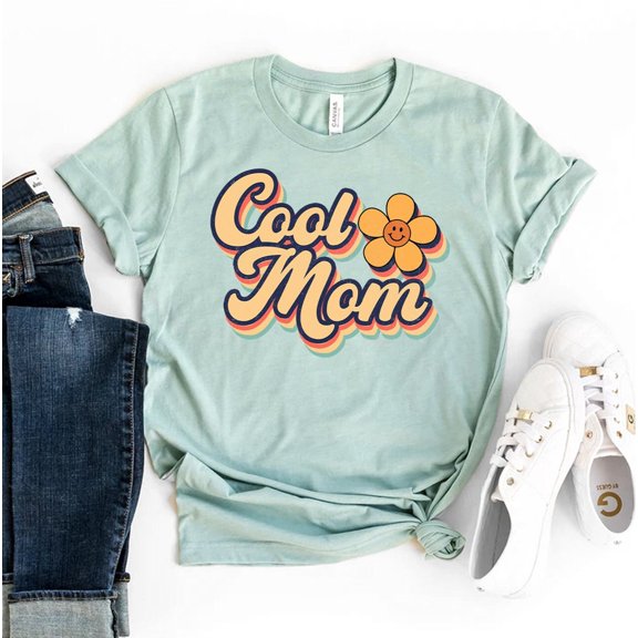Cool Mom T-shirt Life Shirt Mother's Day Gift Mama Tee Jesus Top Cute Idea For New Mommy Shirts Moms Mothers T-shirts
