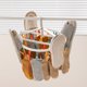 thumbnail image 4 of BEMS-Rejilla de secado Beige de 1 pieza, colgador de calcetines plegable para el hogar, 4 of 5