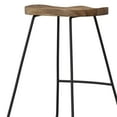thumbnail image 3 of Simpli Home 24 Inch Saddle Counter Height Stool (Set Of 2) In Natural/Black, 3 of 11