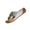 Gold, variant on ShiShine Womens Slide Sandals Criss Cross Strap Dual Buckle Accent Embossed Metallic Upper Open Toe Sandals