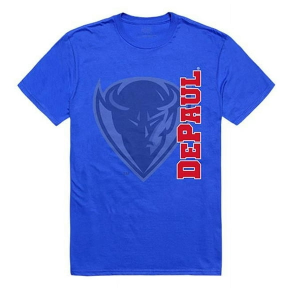 W Republic Apparel 518-121-B02-03 DePaul University Fear Tee for Men, Royal - Large