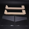 thumbnail image 4 of 2X Support de Rangement pour Disques Vinyles, Extrémités Acryliques, Affichez Vos Singles et LPs dans Cette Unité de Rack Portable Moderne, 4 of 8