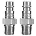 thumbnail image 2 of Legacy Manufacturing Flexzilla Pro High Flow Plug, 1/4" Body, 1/4" MNPT, 2-Pack, 2 of 3