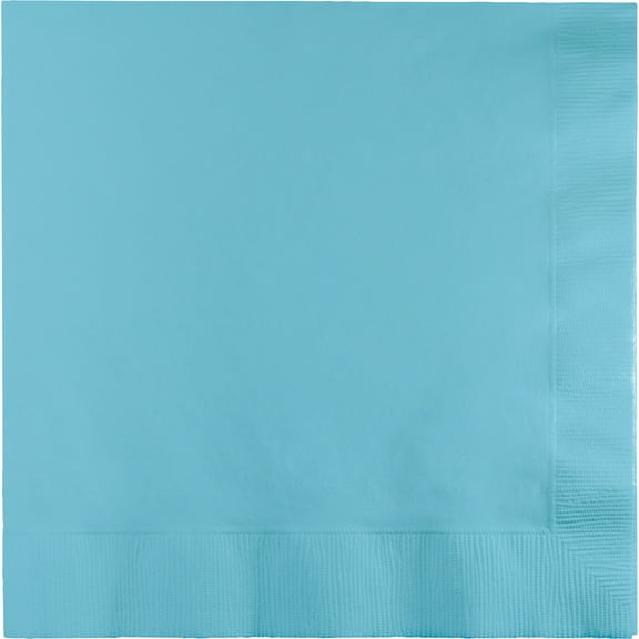 Party Central Club Pack of 250 Pastel Blue Solid 3-Ply Disposable Dinner Napkins 8.75"