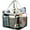 Black, variant on Mesh Shower Caddy Tote, Portable College Bathroom Tote, Quick Hold , 8 Basket Pockets with Key Hook and 2 Oxford Handles