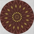 thumbnail image 1 of Ahgly Company Machine Washable Indoor Square Transitional Red Area Rugs, 8' Square, 1 of 7
