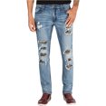 thumbnail image 1 of I.N.C Mens Studded Distressed Skinny Fit Jeans, Blue, 38W x 30L, 1 of 1