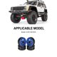 thumbnail image 3 of Llanta de fibra de carbono para 1/10 Axial CC01 Crawler Bewildely accesorios negros para coche RC Kits de construcción modelo, 3 of 6