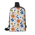 thumbnail image 2 of Rocae Flower for Lightweight Chest Bag Dual Pocket, Waterproof Crossbody Sling Bag for Men and Women, 2 of 8