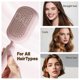 thumbnail image 4 of Self Cleaning Hair Brush with Retractable Cushion, Anti Static Scalp Massage for All Hair Types, Blue, 4 of 4