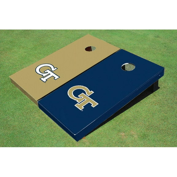 Georgia Tech Alternating Solid Cornhole Boards
