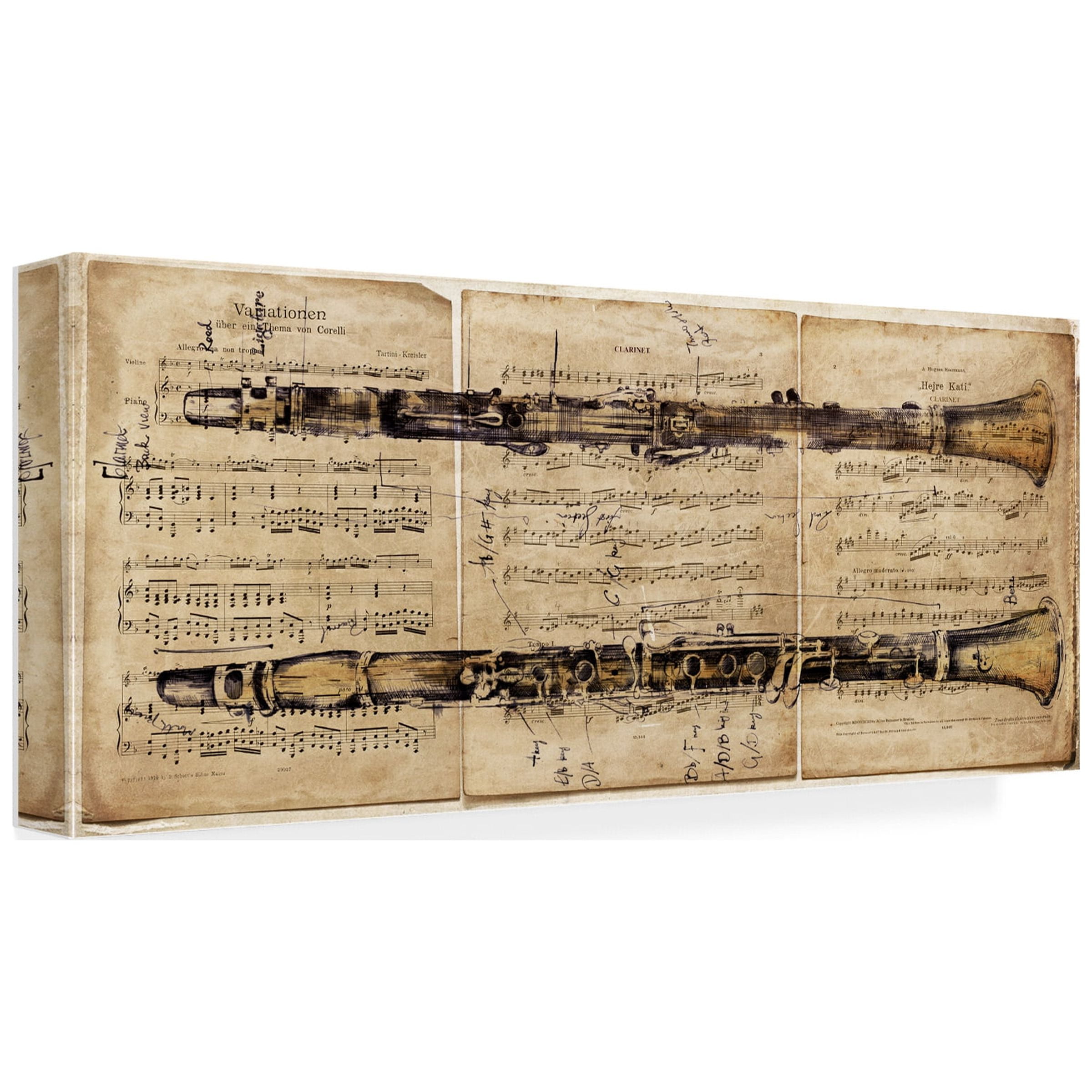 Symposium Design 'Clarinet' Canvas Art