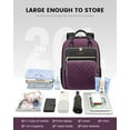 thumbnail image 6 of Lovevook Laptop Backpack Purses for Women,Nurse Teacher College Work Study Commuter Bag with 15.6 inch Laptop Compartment,Lightweight Travel Casual Daypacks With USB Port, 6 of 8