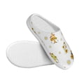 thumbnail image 3 of Fotbe Gnome With Sunflower Pattern Women's Fuzzy Curly Fur Memory Foam Loafer Slippers Indoor Outdoor Slippers Winter Home Shoes-44/45, 3 of 7