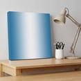 thumbnail image 4 of Ships Next Day Canvas Wall Art 8"x8", Blue Ombre Wood Framed Canvas Print Painting, Blue White Gradient Modern Abstract Art Ready to Hang Small Picture Wall Decor for Home Bathroom Nursery Kitchen, 4 of 9