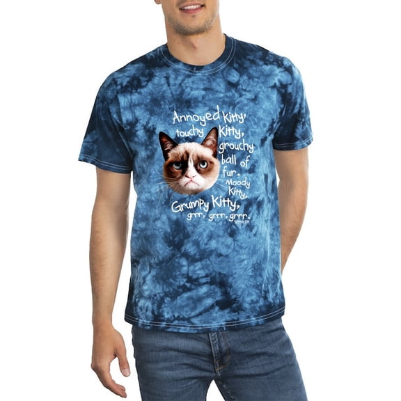 Grumpy Cat Song Tie-Dye Crystal Men -, Male Medium