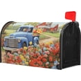thumbnail image 3 of Spring Blue Truck On The Farm Mailbox Covers Magnetic Standard Size 25.5" X 21",Colorful Spring Summer Floral Mailbox Wraps Post Letter Box Cover for Holiday Garden Yard Decor, 3 of 6