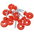 thumbnail image 4 of 50PCS Fence Insulator Screw In Rainproof Sun Protection Plastic Steel Electric Fence Insulators for Electronic Fence Red, 4 of 14