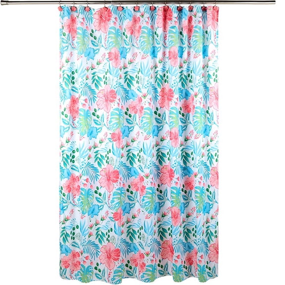 Tropical Garden Shower Curtain, Bath Rug, Hand Towels, Valance, or Hooks