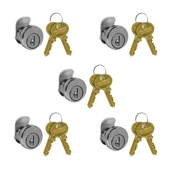 Standard Locks - Replacement for Salsbury Data Distribution Mailbox Door with 2 Keys per Lock - 5 Pack