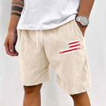 thumbnail image 2 of WTOBBY Men's Vintage Corduroy Bermuda Shorts, Textured Loose Fit Solid Color for Casual Sports Retro Look ,Beige XL, 2 of 4