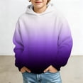 thumbnail image 3 of BOOMNY Kids Boys Hoodie Gradient Color Long Sleeve Waffle Hoodies for Child Fashion Fall Winter Hooded Sweatshirts with Pocket, 3 of 4