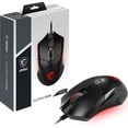 thumbnail image 1 of MSI Clutch GM08 Souris de Jeu, 4200 DPI, Capteur Optique, 3 Poids Réglables, Éclairage DEL Rouge, Conception Symétrique, 1 of 12