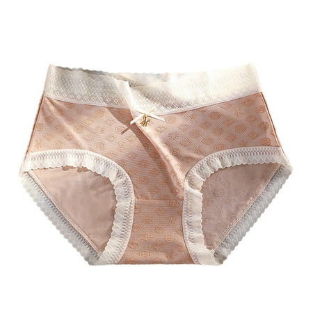 

Cotton Underwear For Women Womens Underwear Panties for Women High Waisted Underwear for Women Breathable Underwear for Women(L Gold)