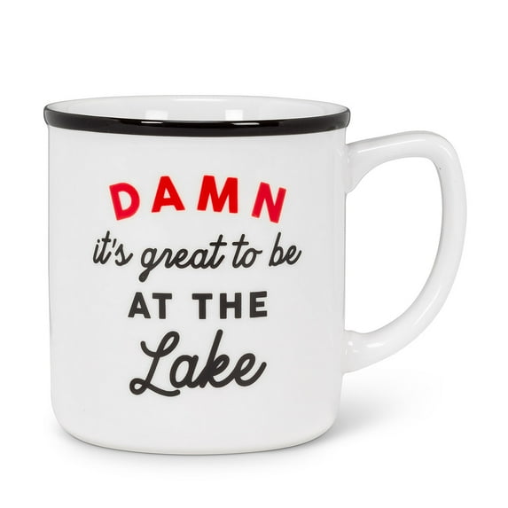 Set of 1 At The Lake Text Mug